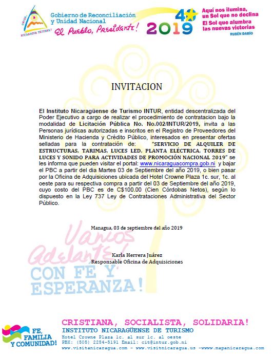 “SERVICIO DE ALQUILER DE ESTRUCTURAS, TARIMAS, LUCES LED, PLANTA ELÉCTRICA, TORRES DE LUCES Y SONIDO PARA ACTIVIDADES DE PROMOCIÓN NACIONAL 2019” “SERVICIO DE ALQUILER DE ESTRUCTURAS, TARIMAS, LUCES LED, PLANTA ELÉCTRICA, TORRES DE LUCES Y SONIDO PARA ACTIVIDADES DE PROMOCIÓN NACIONAL 2019”