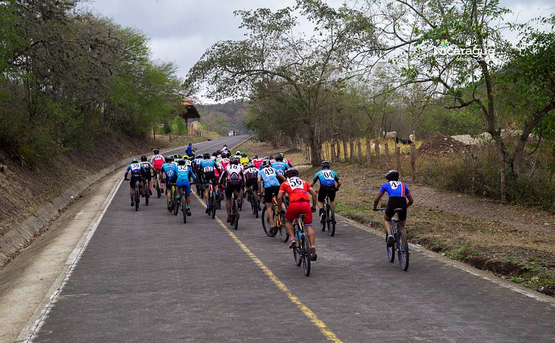 Ciclistas en Nicaragua
