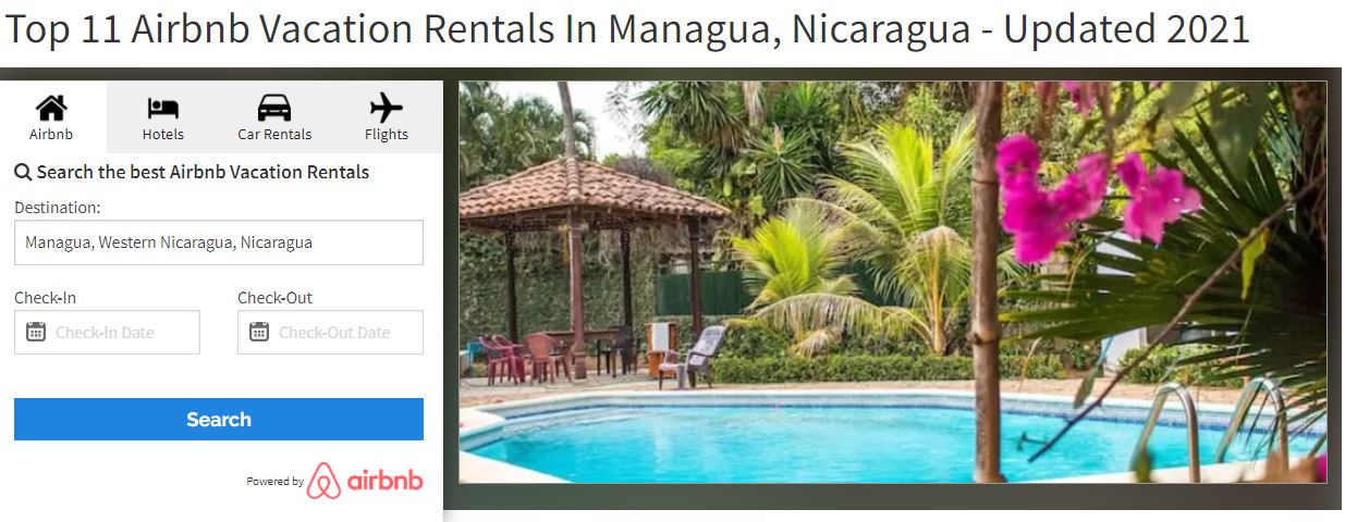 Top 11 Airbnb Vacation Rentals In Managua