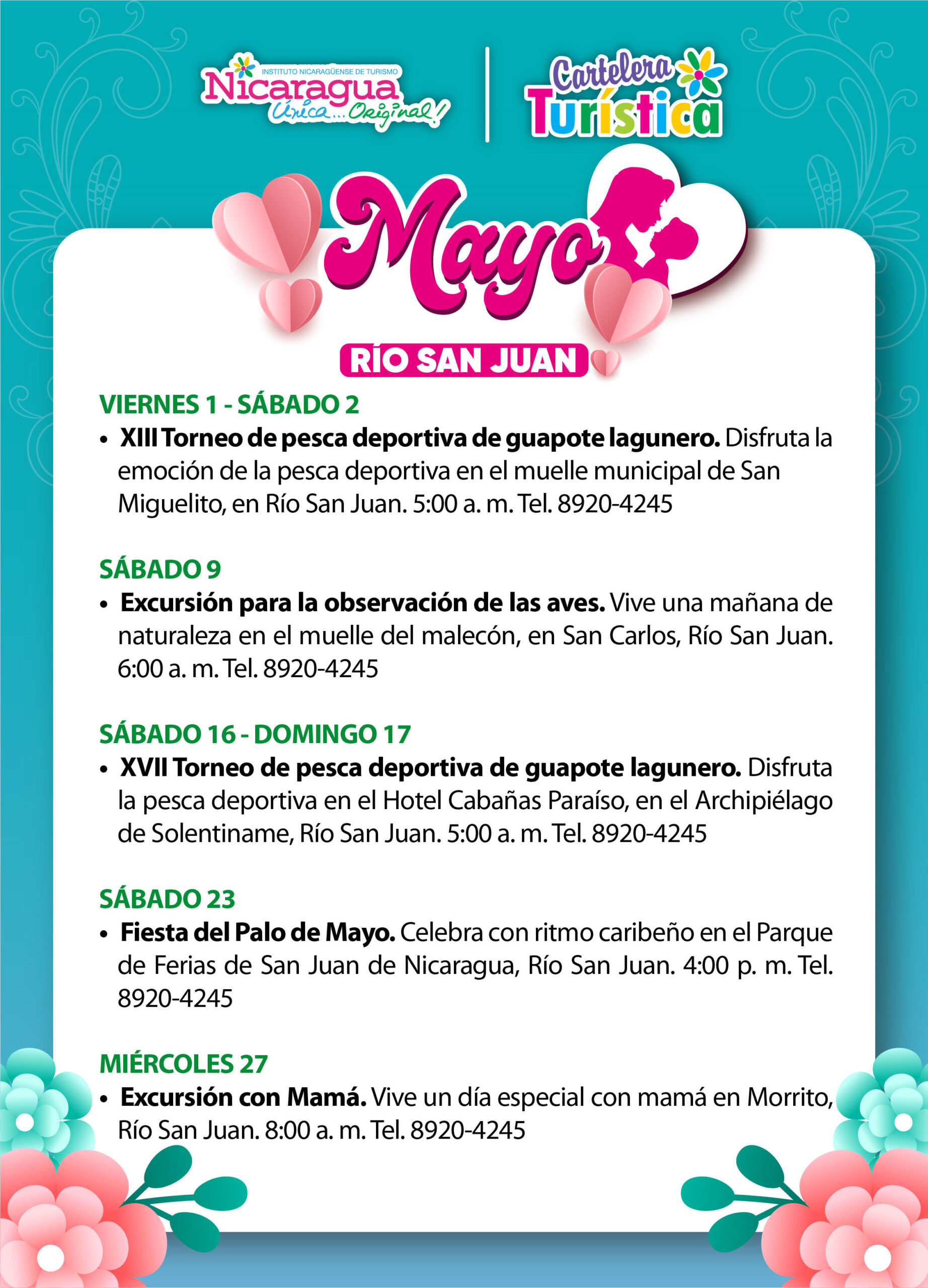 Cartelera Turística MAYO