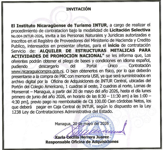 licitación 2026